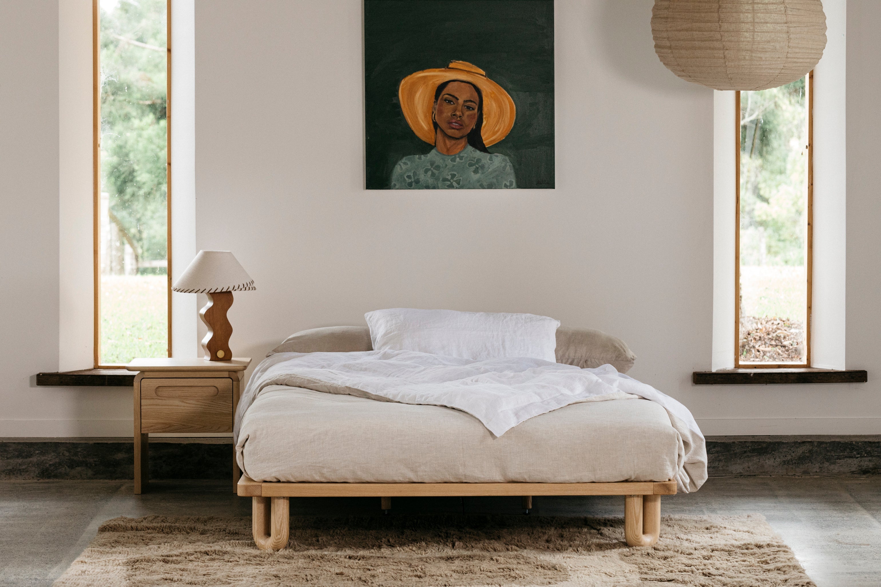 Arche Double Bed + Bedside
