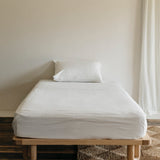 Organic Muslin Sheet Set Blanc