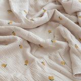 Organic Cotton Baby Blanket Lemon