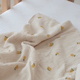 Organic Cotton Baby Blanket Lemon