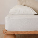 Organic Muslin Sheet Set Blanc