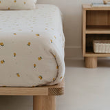 Organic Muslin Duvet Cover Set Lemon