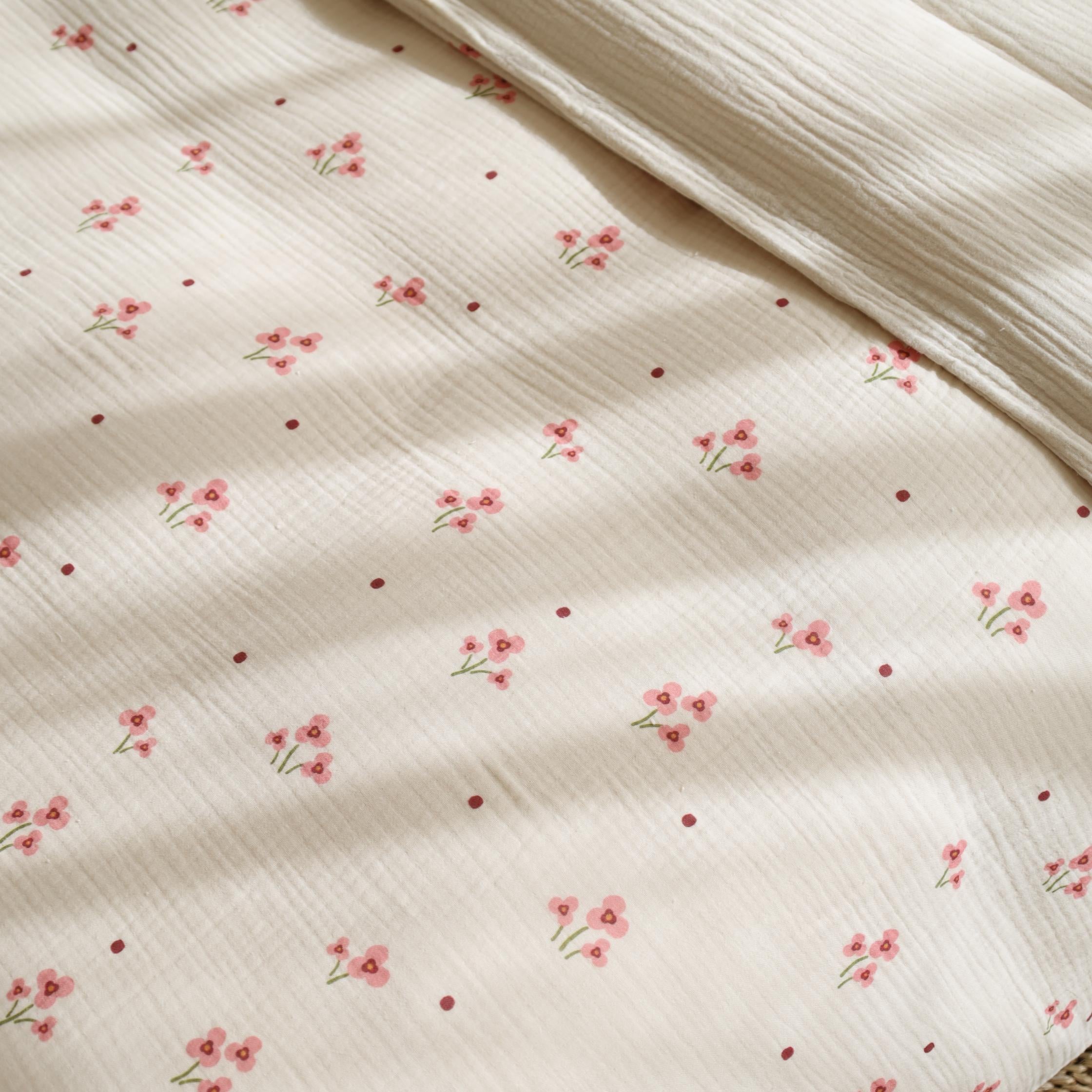 Organic Muslin Duvet Cover Set Posey