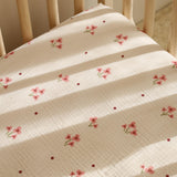 Organic Cotton Cot Sheet Posey