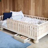 Zali Ashwood Floor Bed Legs
