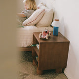 Hendrix Walnut Bedside Table