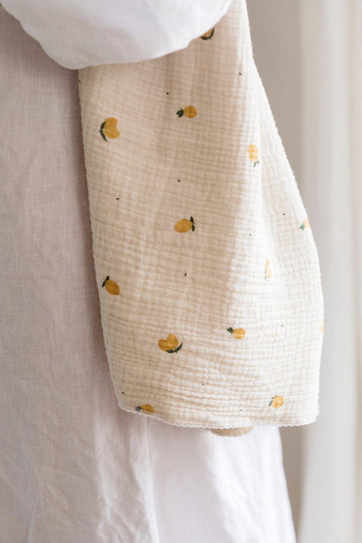 Miles Baby 2 Pack Swaddle Blanket Woven Lemon main image 1