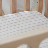 Organic Cot Sheet Red Stripe