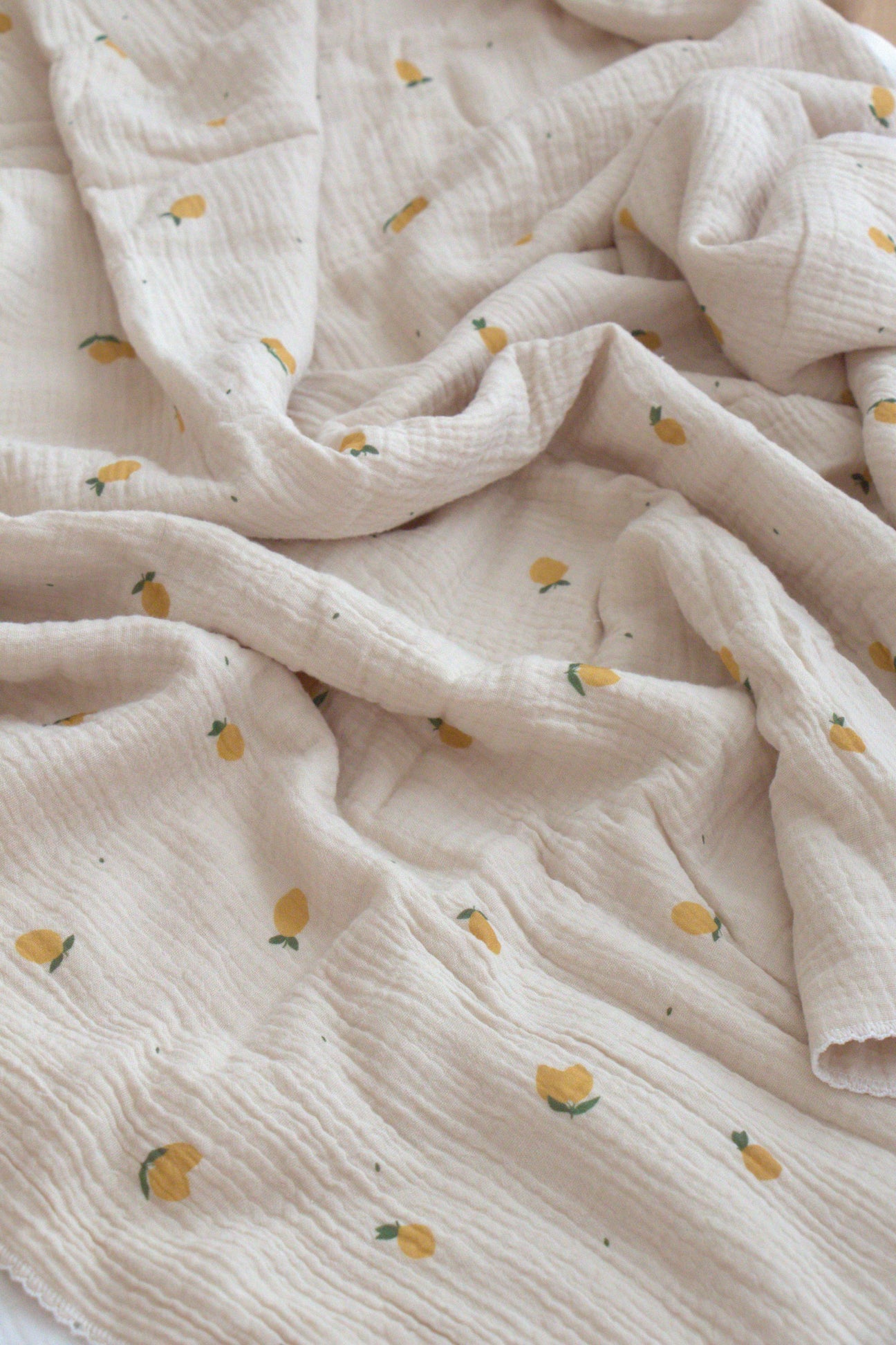Miles Baby 2 Pack Swaddle Blanket Woven Lemon main image 0