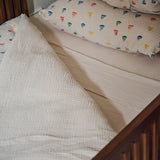 Organic Muslin Duvet Cover Set Boats