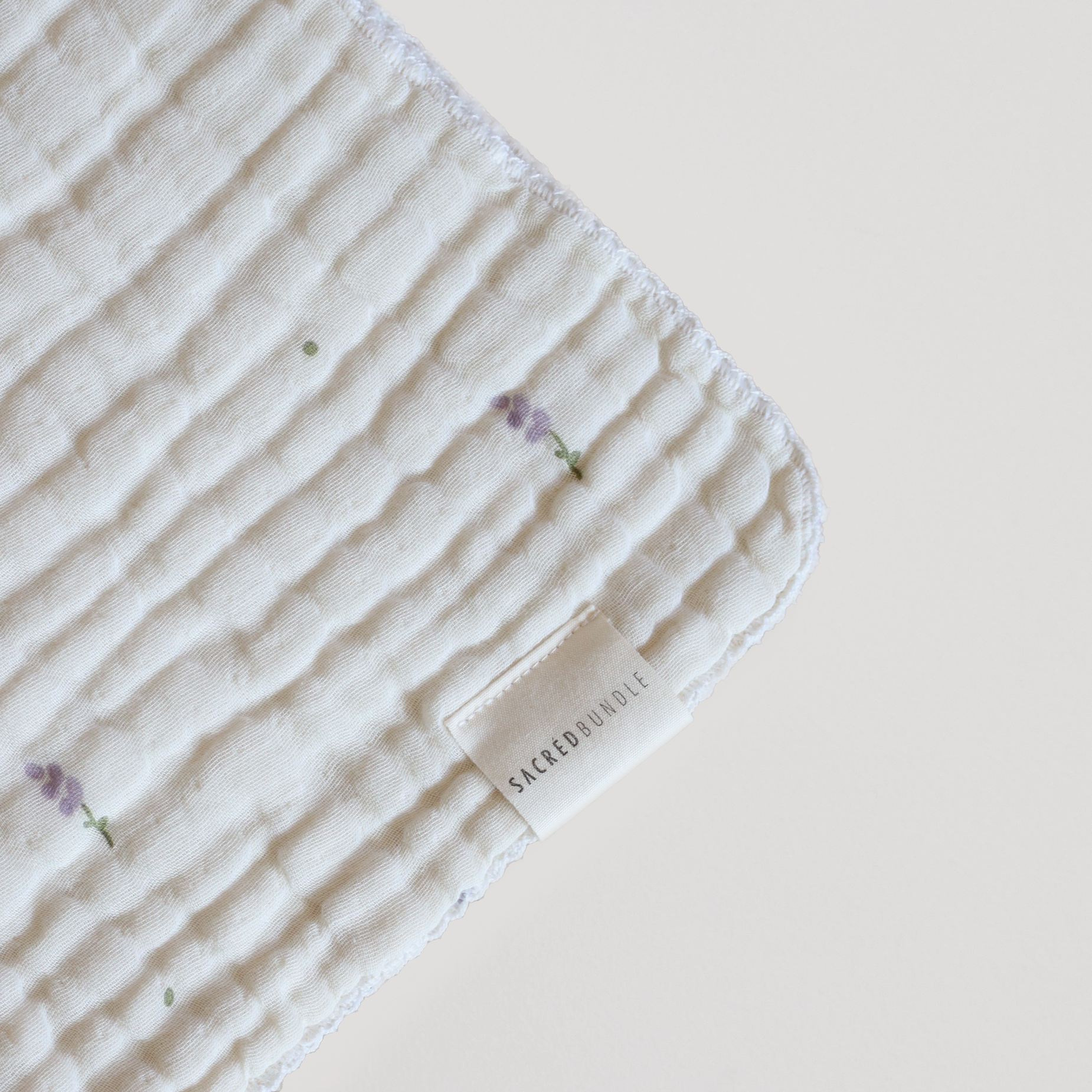 Organic Cotton Baby Blanket Lavender