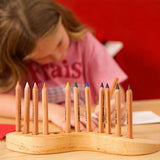 LYRA Ferby Short Unlacquered Pencils 12 assorted colours