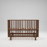 Solid walnut wood baby crib