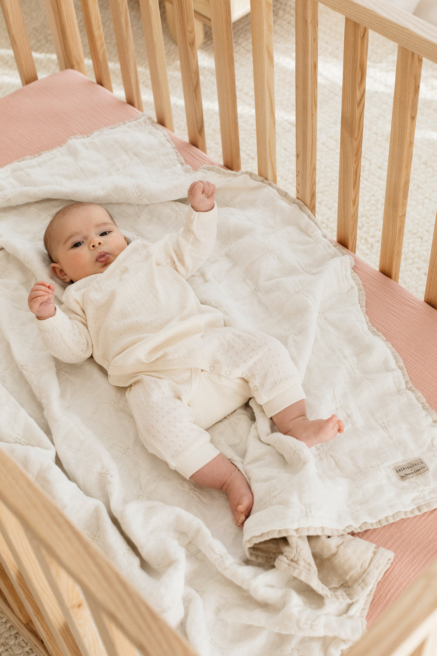 Hand-Loomed Linen Blanket