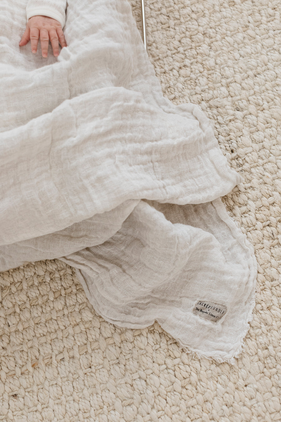 Hand-Loomed Linen Swaddle