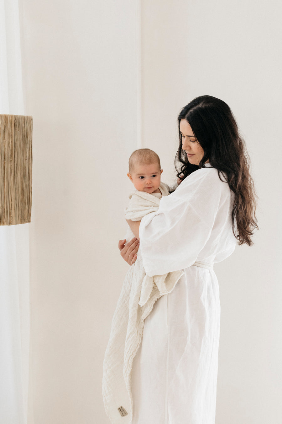 Hand-Loomed Linen Swaddle