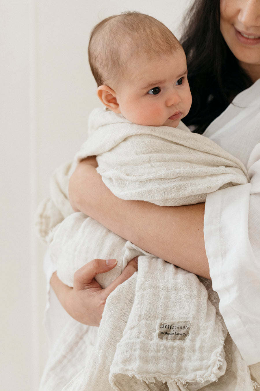 Hand-Loomed Linen Swaddle