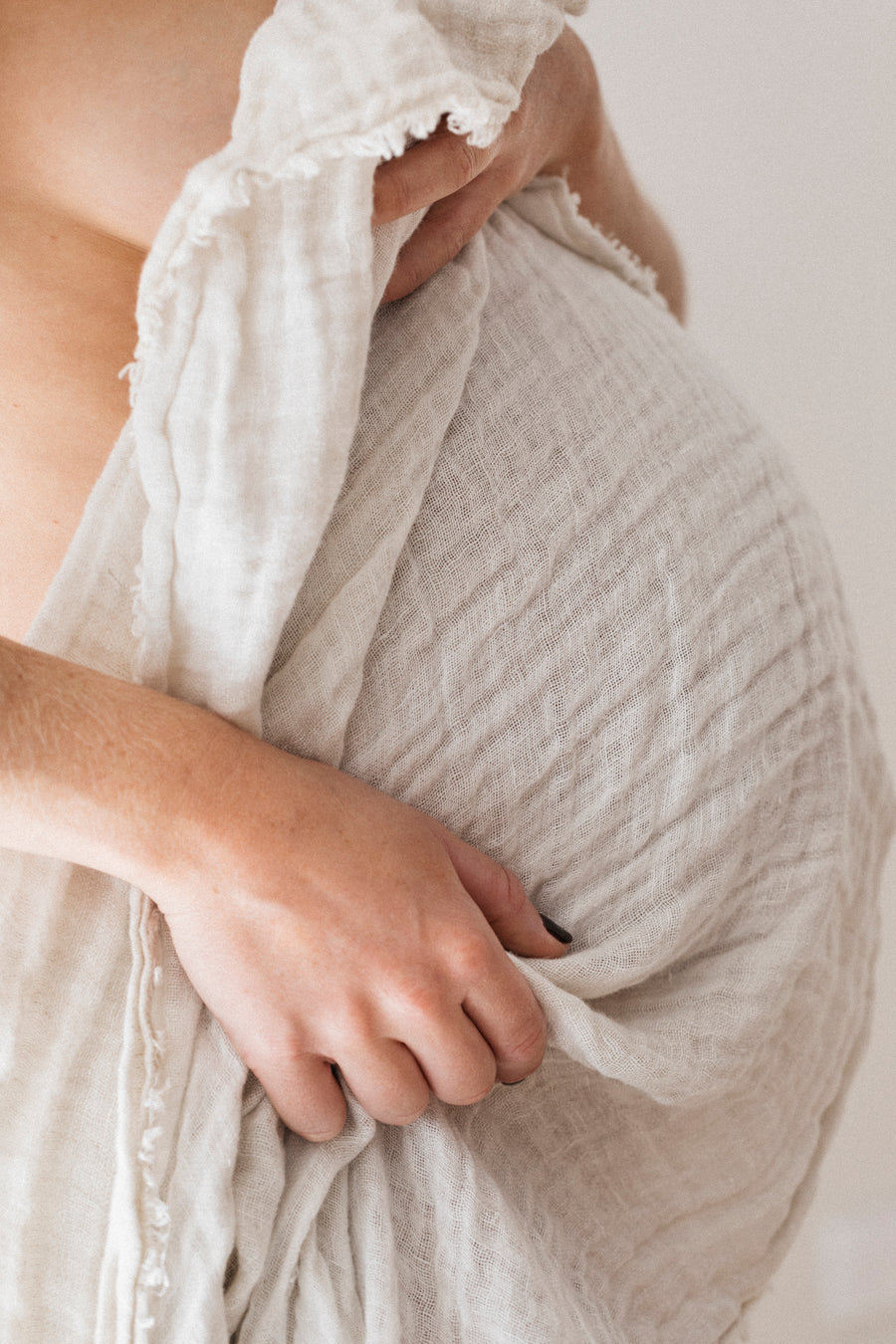 Hand-Loomed Linen Swaddle