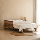 Zali Double Bed Walnut