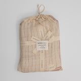 Organic Cotton Baby Blanket Red Stripe