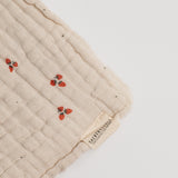 Organic Cotton Baby Blanket Strawberry Fields