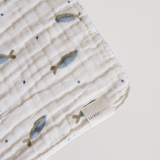 Organic Cotton Baby Blanket Sardines