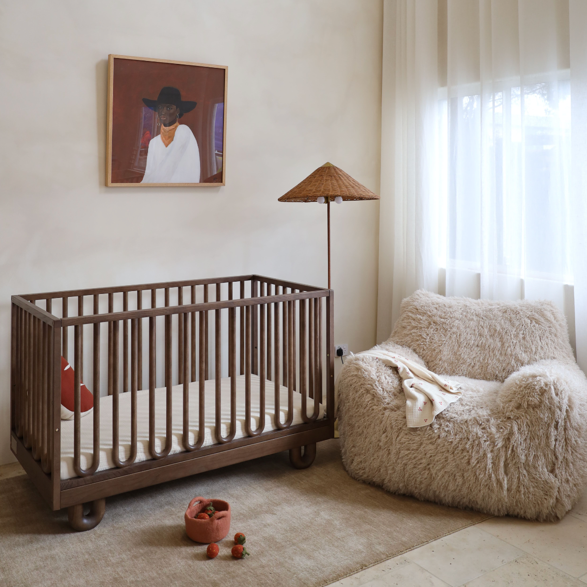 Arche Walnut Cot