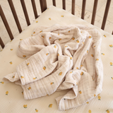 Organic Cotton Baby Blanket Lemons