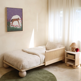 Zali King Single Bed Ashwood