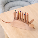 Drei Blatter Wooden Pencil Holder - Mouse