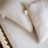 Fitted Sheet Set - Beige Organic Muslin