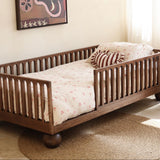 Zali Walnut Floor Bed Legs