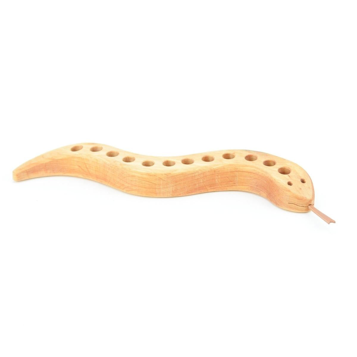 Drei Blatter Wooden Pencil Holder Snake, 12 Holes Sacred Bundle