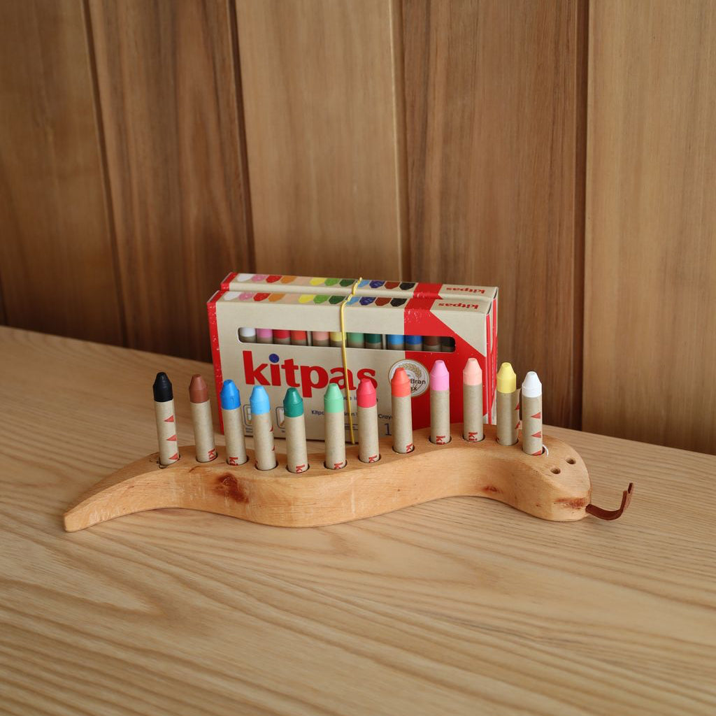 Drei Blatter Wooden Pencil Holder - Snake
