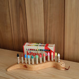 Drei Blatter Wooden Pencil Holder - Snake