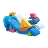 Gluckskafer Wooden Blocks - Wave Boat