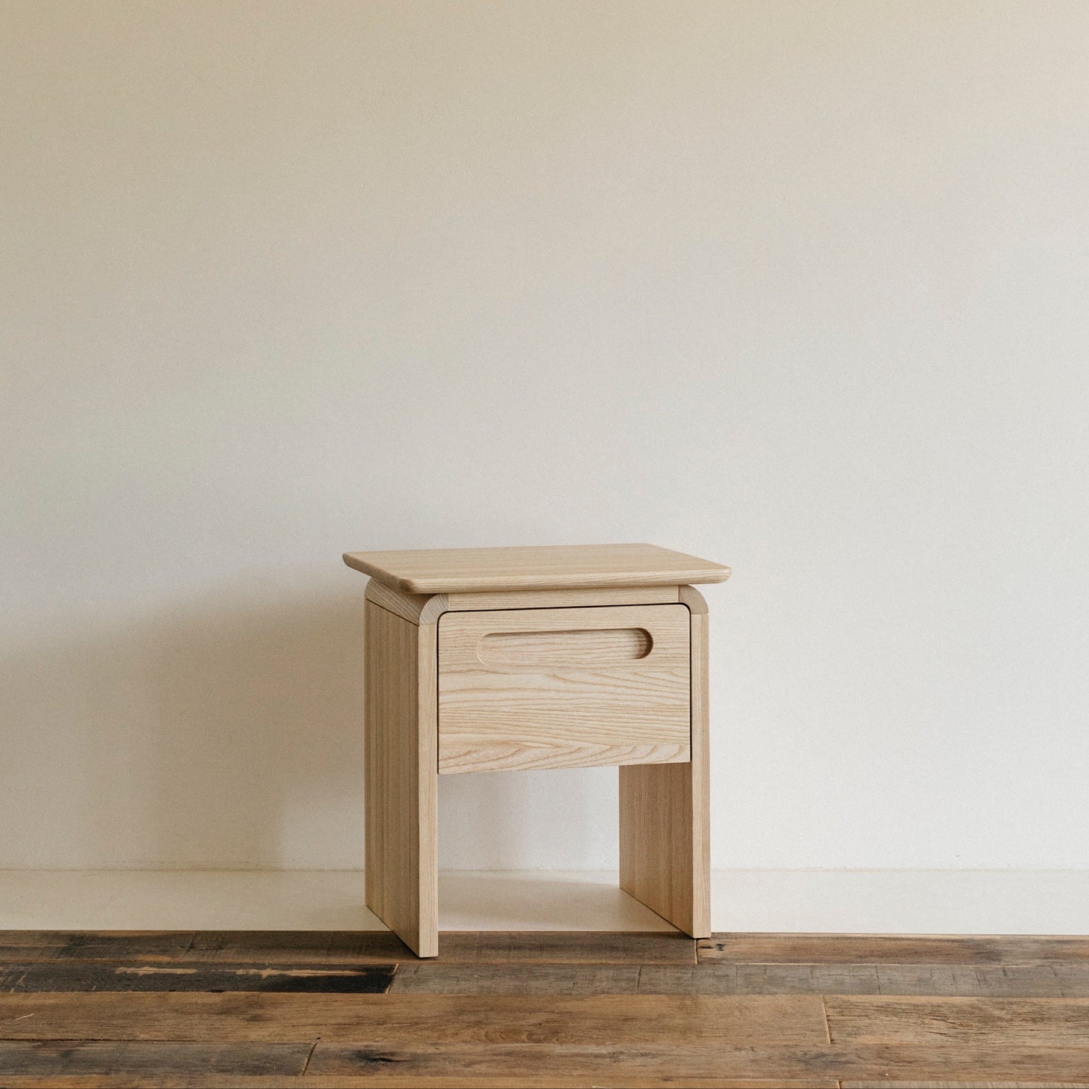 hardwood nursery bedside table