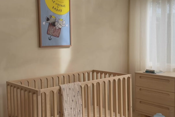 If you are searching for the perfect cot, start here. Our beautifully designed cot collection is crafted from solid, quality timber with GREENGUARD certified finishes and INPAA approval. All of our cots convert to a toddler bed for years of use. #babynursery #nurseryfurniture #babycot
