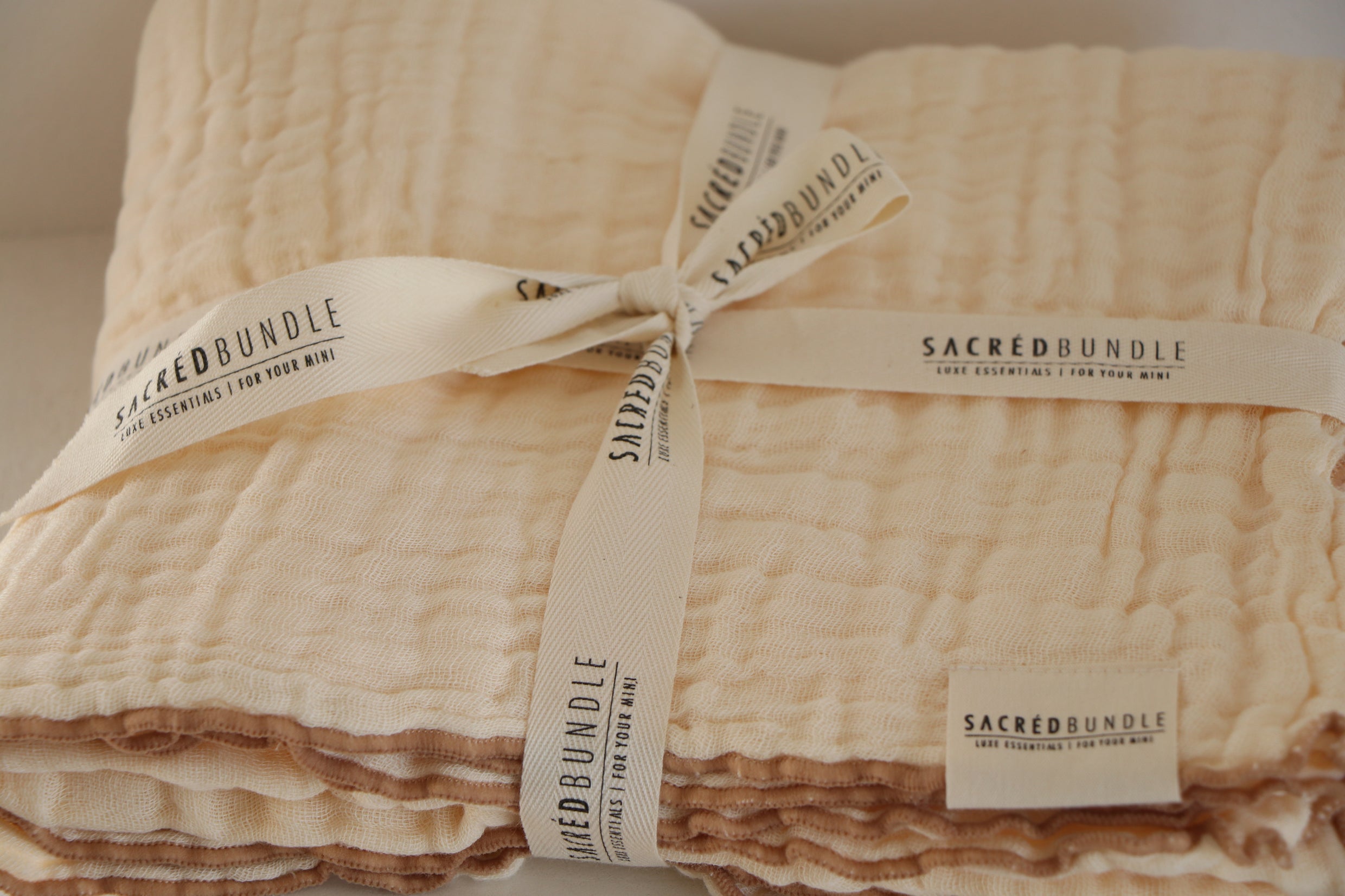 Organic Baby Blanket Creme – Sacred Bundle