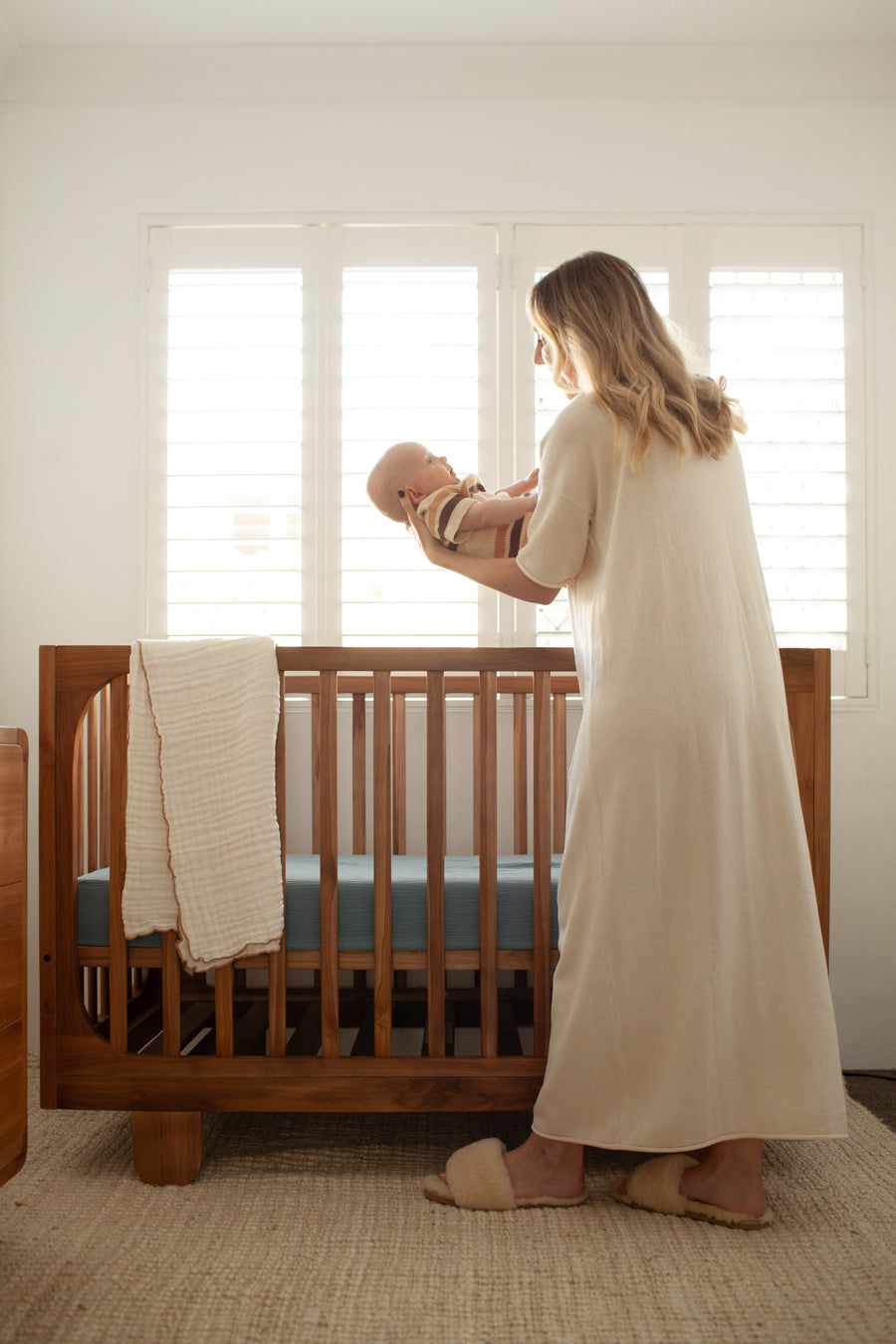 Organic Cot Sheet Ocean